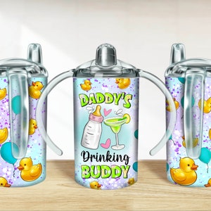 Daddy&#39;s drinking buddy 12 oz sippy cup png sublimation design download, sippy cup designs,sippy cup wrap png,sippy cup sublimation downloads