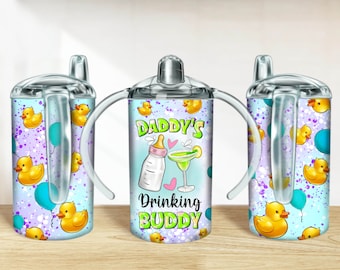 Daddy's drinking buddy 12 oz sippy cup png sublimation design download, sippy cup designs,sippy cup wrap png,sippy cup sublimation downloads