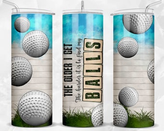 The older i get 20oz skinny tumbler png, sport png, golf tumbler png,  game day png, sport tumbler png, sublimate designs download