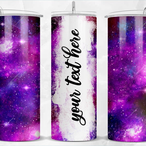 Colorful abstract galaxy black and purple 20oz skinny tumbler png, tumbler png, custom name tumbler png, tumbler png download