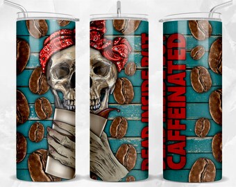 Dead inside but caffeinated 20 oz skinny tumbler png sublimation design download,tumbler wrap png,20 oz tumbler designs,tumbler png download