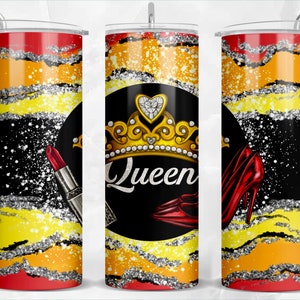 Queen 20 oz skinny tumbler png sublimation design download, tumbler wrap png sublimation design download, 20 oz tumbler designs, download