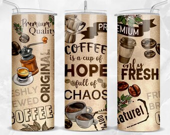 Coffee is a cup of hope 20 oz skinny tumbler png, coffee tumbler wrap png, coffee cup 20 oz tumbler designs, tumbler png download