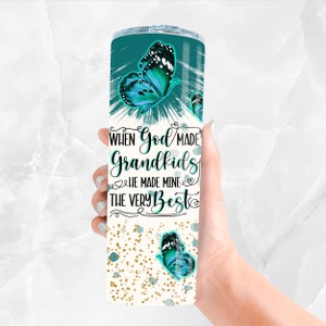 Grandma photo frame 20oz skinny tumbler png, Mother's Day png, customize tumbler png, Grandma tumbler png, sublimate designs download image 2
