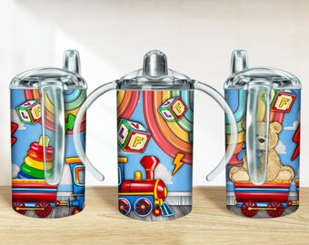 Juguetes para niños 12 oz taza para sorber png descarga de diseño de sublimación, diseños de tazas para sorber, envoltura de taza para sorber png, descarga de diseños de tazas para sorber