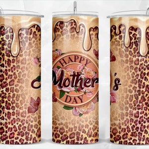 Rosen Muttertag 20 oz schmaler Becher png Sublimation Design Download, Tumbler Wrap png, 20 oz Becherdesigns, Tumbler png Download