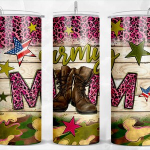 Army mom 20oz skinny tumbler png sublimation design download, 4th of July png, western mom png, US Army png, sublimate designs download