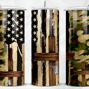 Memorial Day 20 oz skinny tumbler png sublimation design download, tumbler wrap png, 20 oz tumbler designs, camouflage tumbler download