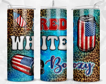 Red white boozy 20 oz skinny tumbler png sublimation design download, tumbler wrap png, 20 oz tumbler designs, tumbler png download