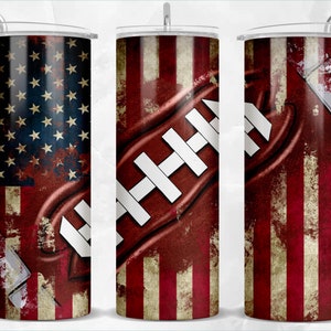 American Football 20 oz skinny tumbler png, USA tumbler wrap png, American football 20 oz tumbler designs, tumbler png download