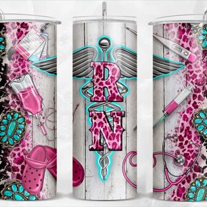 RN Registered Nurse 20 oz skinny tumbler png sublimation design download,western tumbler wrap png,20 oz tumbler designs,tumbler png download