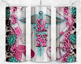 RN Registered Nurse 20 oz skinny tumbler png sublimation design download,western tumbler wrap png,20 oz tumbler designs,tumbler png download