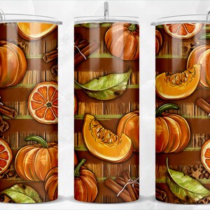 Fall stripe with leopard 20 oz skinny tumbler png, Fall tumbler wrap png, tumbler png, pumpkin 20 oz tumbler designs, tumbler png download