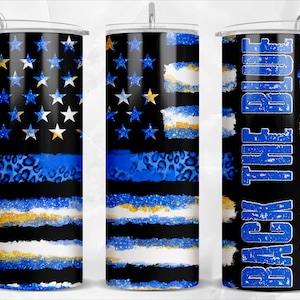 Back to blue 20oz skinny tumbler png sublimation design download, USA flag tumbler png, police png, 4th of July png, sublimate download