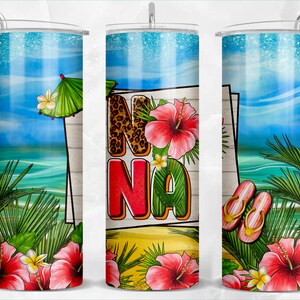 Summer nana 20oz tumbler sublimation design download, summer vibes png, hello summer png, western nana png, sublimate designs download