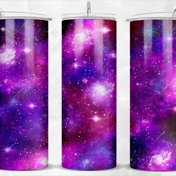 Colorful abstract galaxy black and purple 20 oz skinny tumbler png, tumbler wrap png, 20 oz tumbler designs, tumbler png download