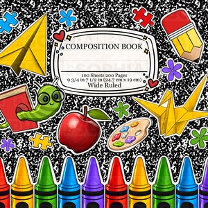Personalized composition book 20oz skinny tumbler png,Teacher's Day png, custom name tumbler png, School tumbler png, sublimate download image 6
