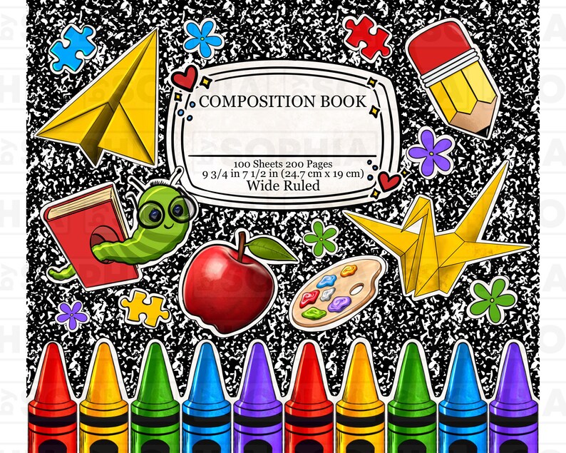 Personalized composition book 20oz skinny tumbler png,Teacher's Day png, custom name tumbler png, School tumbler png, sublimate download image 6