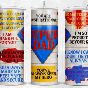 Super dad 20 oz skinny tumbler png sublimation design download, Father&#39;s Day tumbler png, Dad 20 oz tumbler designs, tumbler png download