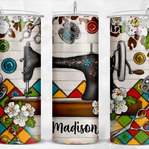 Customize sewing 20oz skinny tumbler png sublimation design download, custom name tumbler png, tumbler png, sublimate designs download