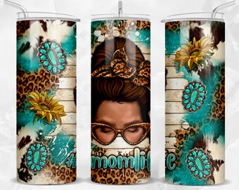 Mom life messy bun 20oz tumbler sublimation design download, Mother's Day png, Mom png, messy bun png, sublimate designs download