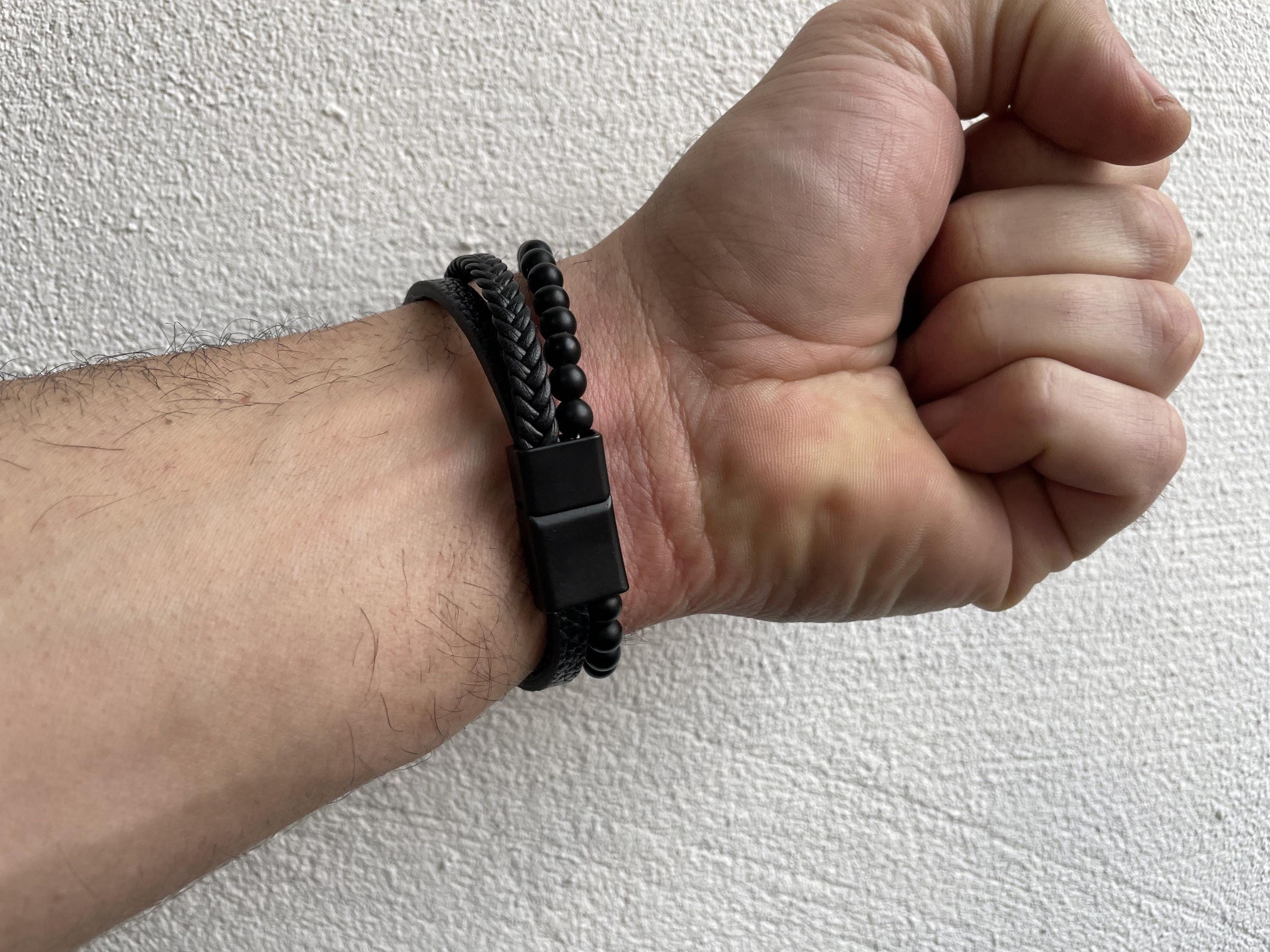 3 stuks Nordic lederen armbanden, zwarte levensboom lederen armband, middeleeuwse maan levensboom lederen armbanden, Viking Wolfsklauwen Leren Armbanden voor Dames Heren