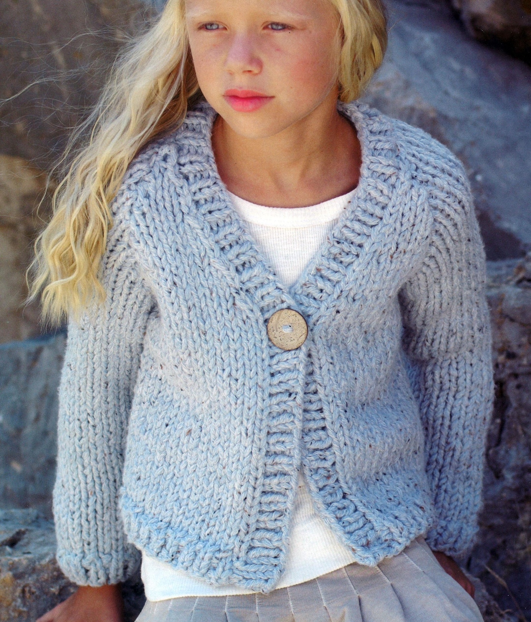 【wirrow】BULKY YARN KNIT CARDIGAN Rib knit cardigan Heather knitting pattern – Julia Piro Knits