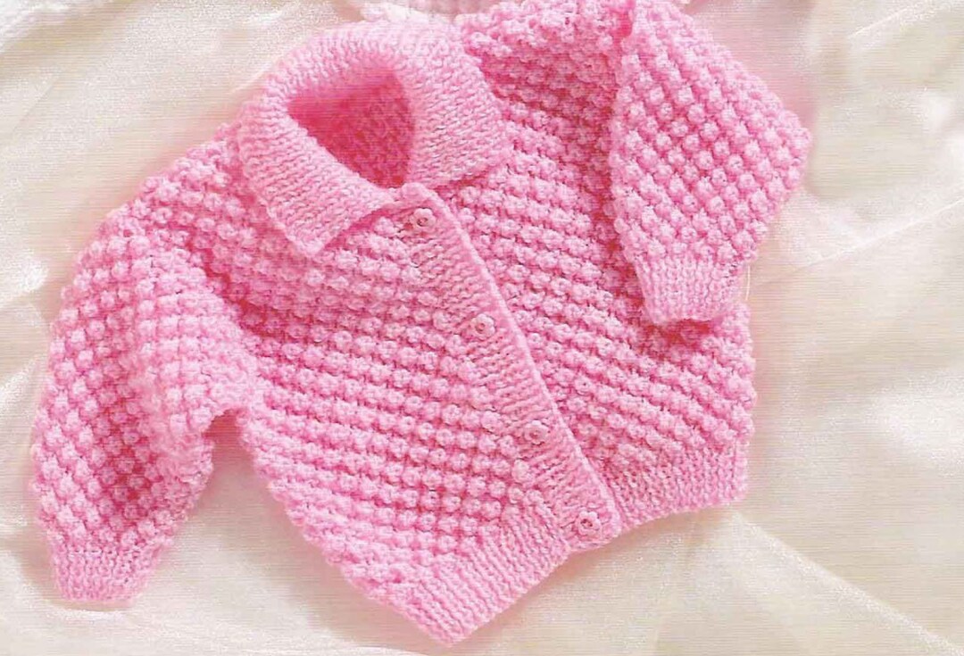 Baby Toddler Easy Cardigan With Collar Jumper & Cross Over Cardigan