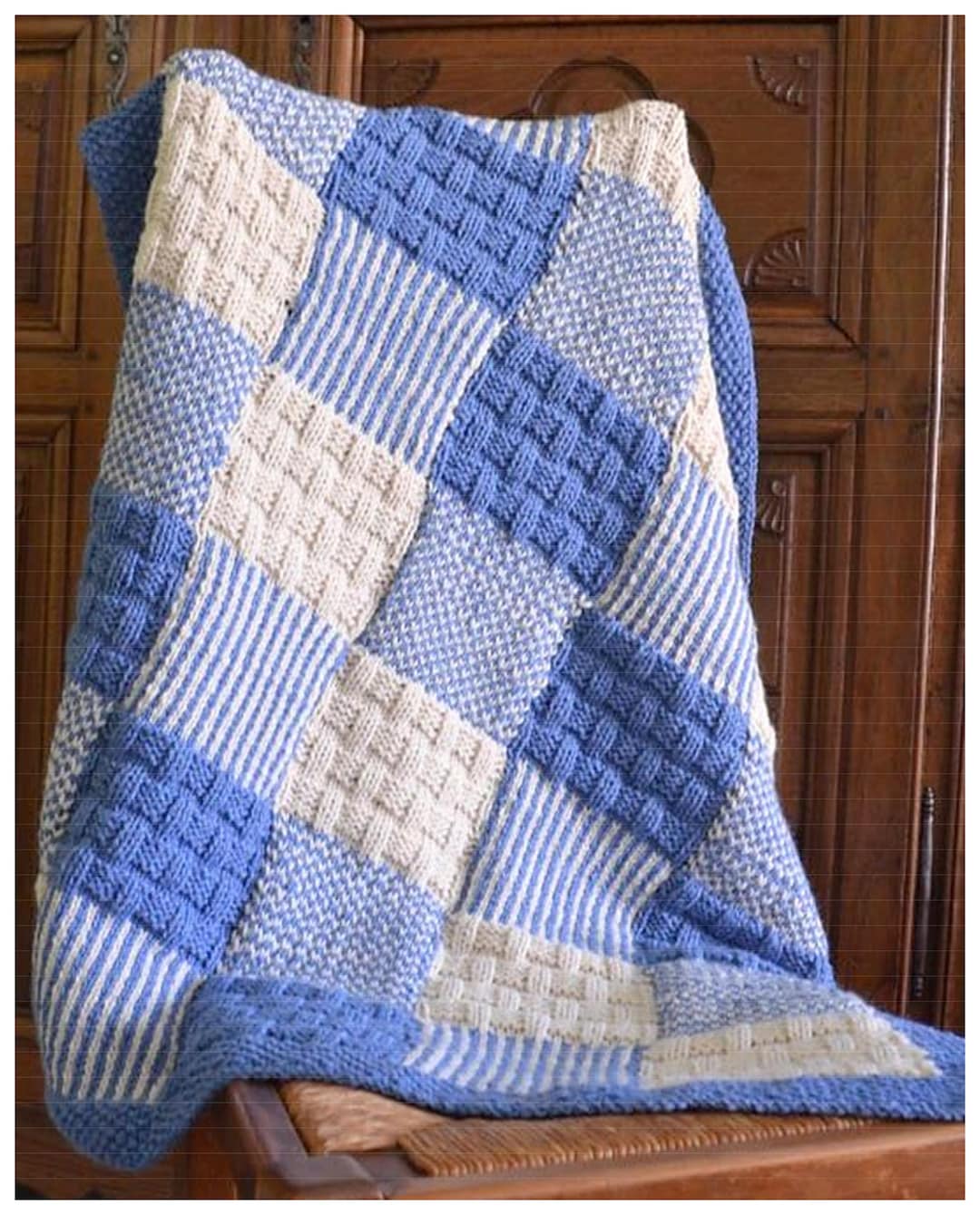 Intarsia Blanket My 1st Years Personalised Blanket Chunky Wool