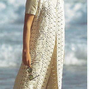Woman&#39;s Crochet Waistcoats- 3 sizes-Cotton Rich DK Wool/8ply-Download PDF 34/36 Chest- Crochet Pattern download PDF
