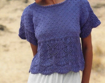 トップス sheller half sleeve stitch knit tops sheller half sleeve stitch knit tops