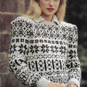 トップス U Neck Popover fair isle sweater knit frost crew neck fair isle popover Bootlegger 2000006703