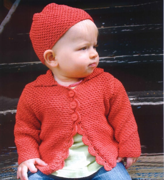 Talbots Scalloped Edge Cardigan Sweater Heart Talbots Red Cardigan