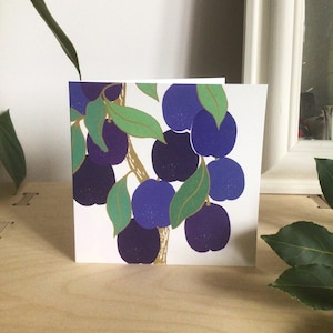 Damsons - Carte de voeux vierge