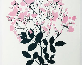 Rosa - Silk Screen Print