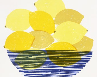 Lemons - Silk screen Print