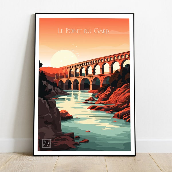 Affiche 30x40 PONT DU GARD, France