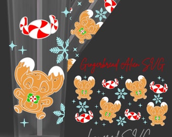 Gingerbread Alien SVG