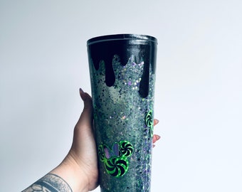 Vaso de bola de nieve con forma de ratón espeluznante