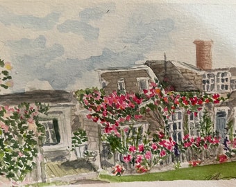 Rose-covered cottage Sconset
