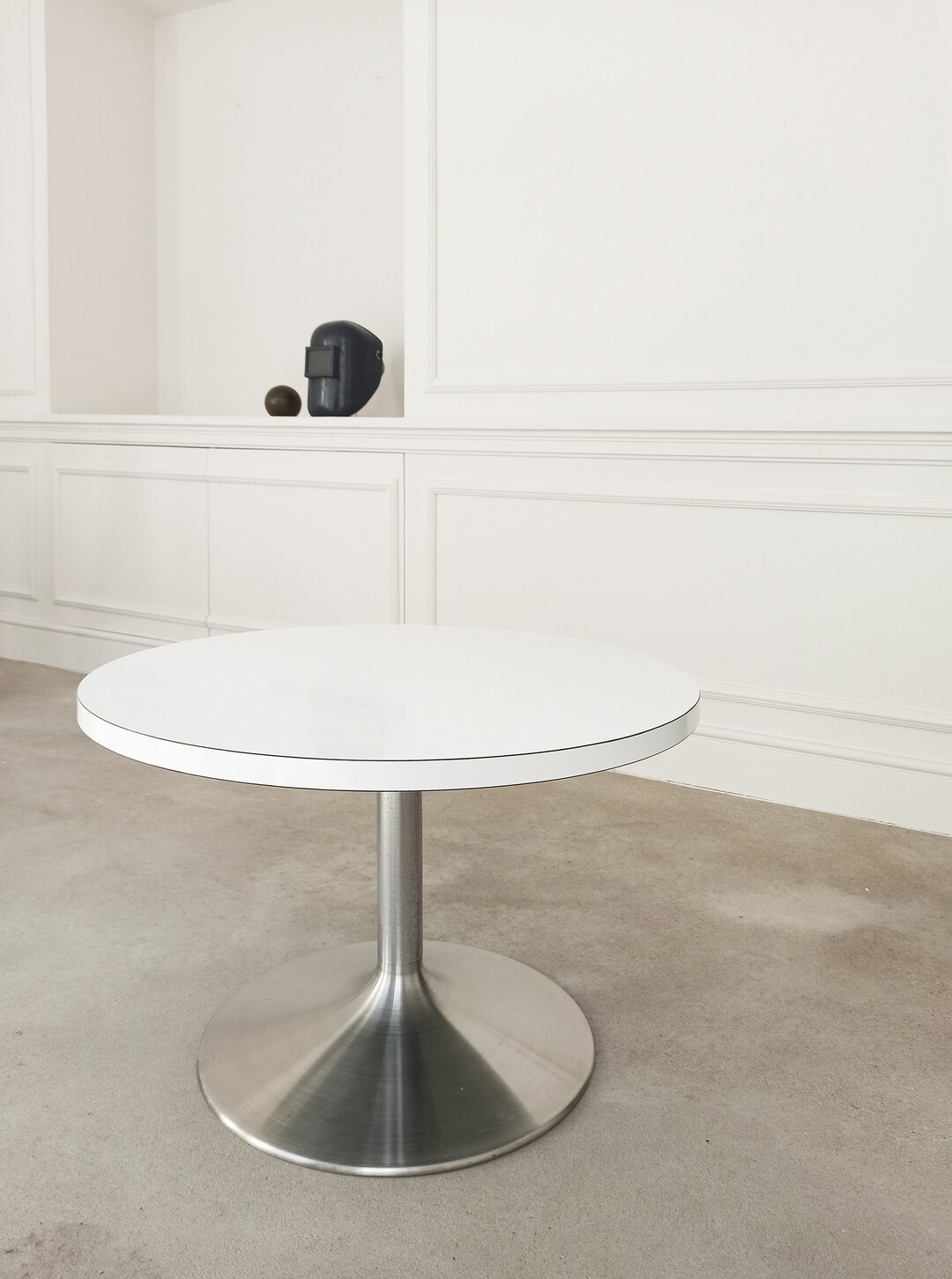 Panton Side Table Rare Side Table by Thonet Designed by Verner Panton D80 Cm White - Etsy