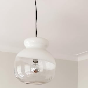 Vintage Murano Glass Ceiling Hanging Pendant Lamp Chandelier 1970s, midcentury, Italy Vintage