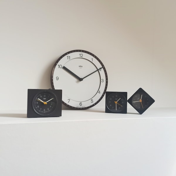 Vintage Quartz BRAUN AG Clock / Type 4750 /BNC002 /474AB1 /4861  Morning/Wall Clock / Lubs Bauhaus Dieter Rams Modernist 80s 90s Postmodern