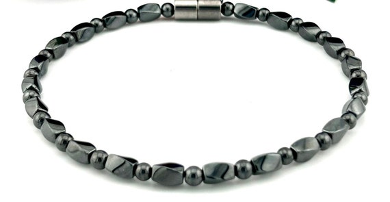 Hematite ankle bracelet discount