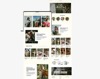 ライフスタイル、旅行、ファッションのためのWordPressブログテーマ - フェミニンなWordPressテーマ - Kadenceの子テーマ - インフルエンサーウェブサイトテンプレート - ショップウェブサイト