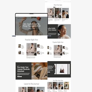 Minimal WordPress Blog Theme for Lifestyle Bloggers & Influencers-Kadence Theme-Feminine Editorial Blog Template
