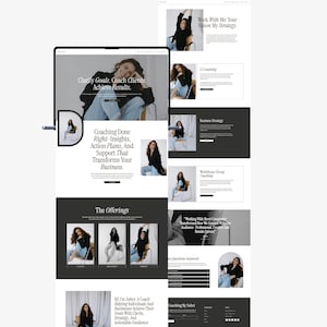 Editorial WordPress Theme for Coaches & Consultants-Minimal Business Website Template: Sohvi Dark