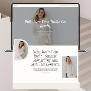Minimalist WordPress Business Theme-Portfolio Website Template-Business Coach Website-Kadence Child Theme-Editorial Copywriting Website