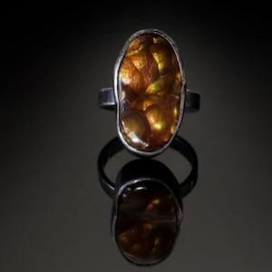 925 Sterling Silver Ring Natural Mexican Fire Agate Ring Handmade Ring Agate Gemstone Ring Promise Ring Unisex Fire Agate Boho Ring