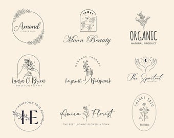 Custom Hand Drawn Logo, Logo Design, Custom Logo Design, Unique Logo Design, Photography Logo, Minimalist Logo Design, Logo Design Custom